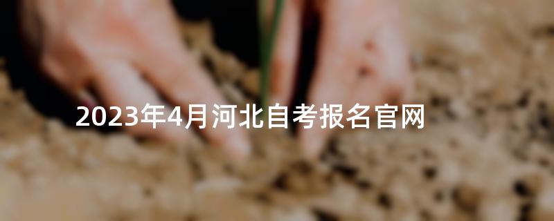 2023年4月河北自考报名官网