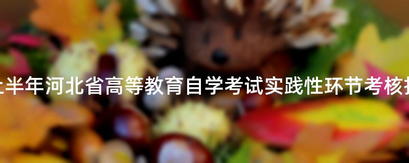 关于2023年上半年河北省高等教育自学考试实践性环节考核报名的公告